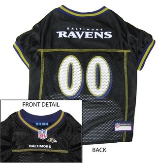 DoggieNation-NFL - Baltimore Ravens Dog Jersey - Black - Medium