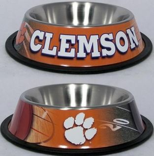 DoggieNation-College - Clemson Dog Bowl - Stainless - One