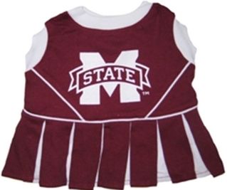 DoggieNation-College - Mississippi State Cheerleader Dog Dress - Small