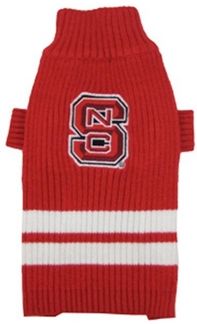 DoggieNation-College - North Carolina State Dog Sweater - Large