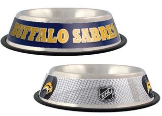 DoggieNation-NHL - Buffalo Sabres Dog Bowl-Stainless - One-Size