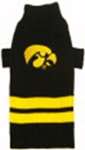 DoggieNation-College - Iowa Hawkeyes Dog Sweater - Small