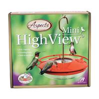 Aspects - Hummzinger Highview Mini Hummingbird Feeder - Red/Clear - 8 oz