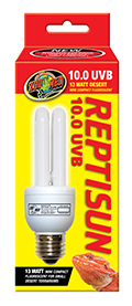 Zoo Med - Reptisun 10.0 Uvb Mini Compact Fluorescent Bulb - 13 Watt