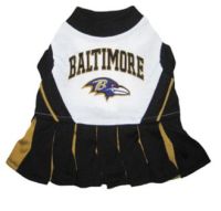 DoggieNation-NFL - Baltimore Ravens Cheerleader Dog Dress - Small