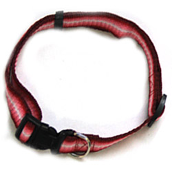 Iconic Pet - Rainbow Adjustable Collar - Red - 0.98 x 18.9/27.5 Inch