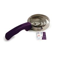 Desert Equestrian - Equestria Horseshoes 4-Ring Stainless Steel Curry - Purple - 9.25 Inch