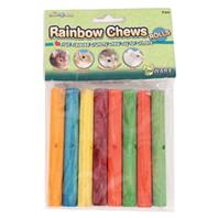 Ware Mfg - Rainbow Chews Rolls Small Animal Chew - Assorted - 6.75 Inch/8 Piece