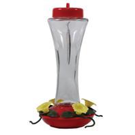 Audubon/Woodlink - Audubon Glass Hummingbird Feeder - Red/Clear - 16 oz