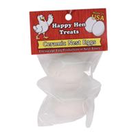 Durvet - Happy Hen Ceramic Nest Eggs - White - 2 Pack