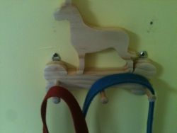 Fine Crafts - Wooden Great Dane Leash Holder