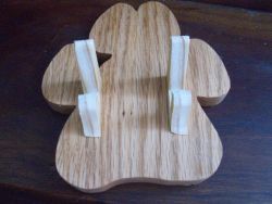 Fine Crafts - Paw Shaped Business Card Caddy