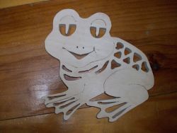 Fine Crafts - Wooden Frog Display