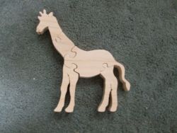 Fine Crafts - Wooden 5 Piece Giraffe Jigsaw Puzzle