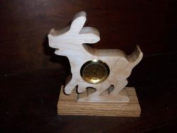 Fine Crafts - Dog Mini Wooden Desk Clock