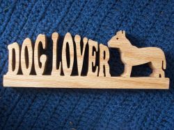 Fine Crafts - Dog Lover Wooden Display