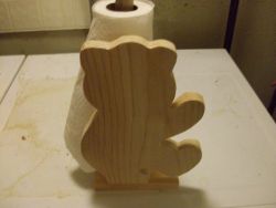 Fine Crafts - Wooden Bear Paper Towel Holder