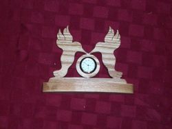 Fine Crafts - Wooden Humming Birds Mini Desk Clock