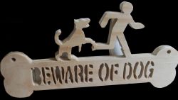 Fine Crafts - Beware Of Dog Wall Hanging 1