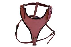 Angel Pet Supplies - Malibu Classic Leather Dog Harness - Bubblegum Pink - Small 