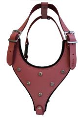 Angel Pet Supplies - Malibu Bling Leather Rhinestone Bling Dog Harness - Bubblegum Pink - Medium  