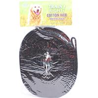 Coastal Pet Products - Train Right! Cotton Web Training Leash - Black - 30 Foot