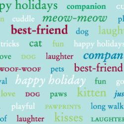 Pet Party Printz - Holiday Greetings - 39 X 26 Inch