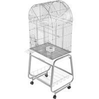 A&E Cage Company - Open Dome Top Cage with Removable Stand - White - 22 x 17 x 58 Inch