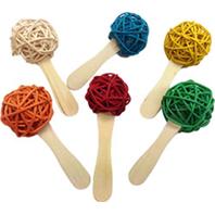 A&E Cage Company - Java Wood Popsicle Bird Toy - Assorted - 6 Pack/5 Inch