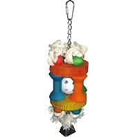 A&E Cage Company - Happy Beaks Wiffle Ball In Solitude Bird Toy - Assorted - 3.5 x 10 Inch