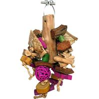 A&E Cage Company - Java Wood Chunky Monster Bird Toy - Assorted - 8 x 12 Inch