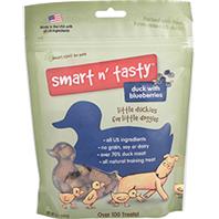 Emerald Pet Products - Smart N Tasty Little Duckies Dog Treats - Blueberry/Duck - 5 oz