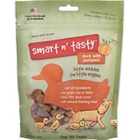 Emerald Pet Products - Smart N Tasty Little Duckies Dog Treat - Duck & Pumpkin - 5 oz