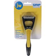 JW Pet - Grip Soft Cat Deshedding Tool - Gray/Yellow