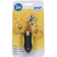 JW Pet - 3-On-1 Nail Care Kit And Carrying Case - Gray/Yellow