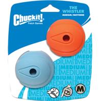 Chuckit - Whistle Ball - Blue - Medium - 2.5 Inch - 2 Pack