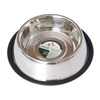 Iconic Pet - Stainless Steel Non-Skid Pet Bowl for Dog or Cat - 8 oz
