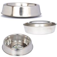 Anti Ant Stainless Steel Non Skid Pet Bowl for Dog or Cat - 16 oz