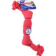 Ethical Dog - Super Squeak Rope Dog Toy - Assorted - 14 Inch