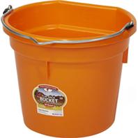 Miller Mfg - Little Giant Flat Back Bucket - Orange - 20 Quart
