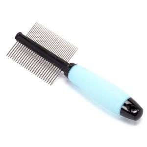 Iconic Pet - Double Sided Pin Comb - Blue