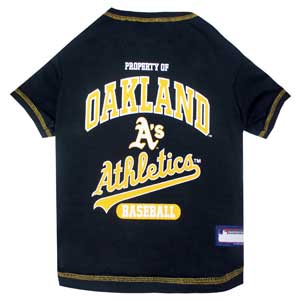 Doggienation-MLB - Oakland Athletics Dog Tee Shirt - Small