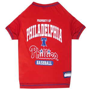 Doggienation-MLB - Philadelphia Phillies Dog Tee Shirt - Small