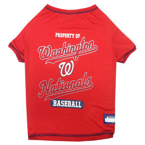 Doggienation-MLB - Washington Nationals Dog Tee Shirt - Xtra Small