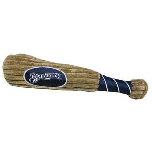 Doggienation-MLB - Milwaukee Brewers Bat Toy - 13"