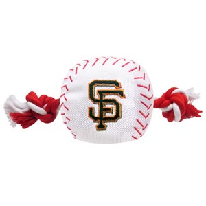 Doggienation-MLB - San Francisco Giants Baseball Toy - Nylon with rope - 8"