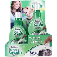 Tropiclean - Tropiclean Fresh Breath Drops Counter Display - 1.7 oz/ 6 Pack