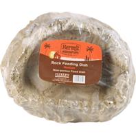 Flukers - Hermit Headquarters Hermit Crab Rock Feeding Dish - Gray - Medium