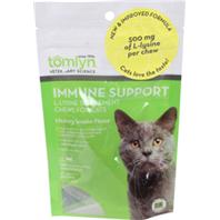 Tomlyn - Immune Support L-Lysine Supplement Chews For Cats - Hickory Smoke - 30 Count