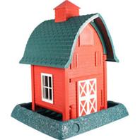 North States Industries - Village Collection Barn Bird Feeder - Red/Green/White - 5 Lb Capacity